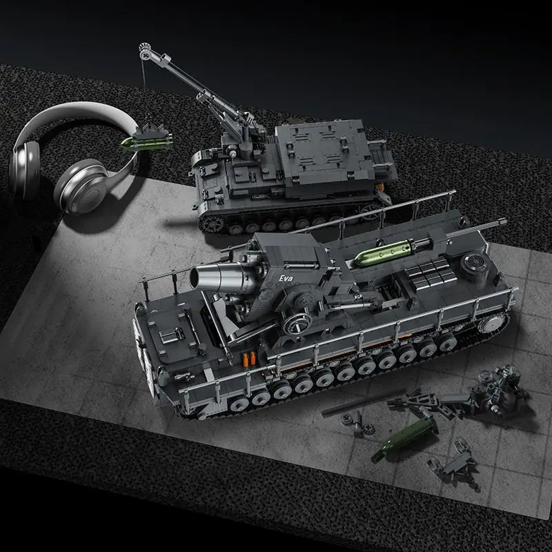 Lego Compatible Military Tank - 12GO 97026 4706pcs Blok Bangunan Militer